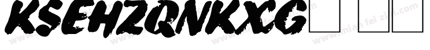 KSEHZQNKXG0 18 00字体转换